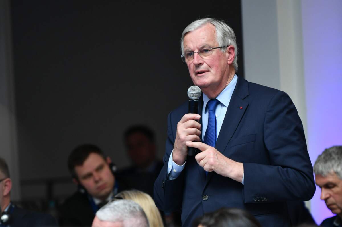 Michel Barnier 2023 · EPP Political Assembly, Munich via Wikimedia
