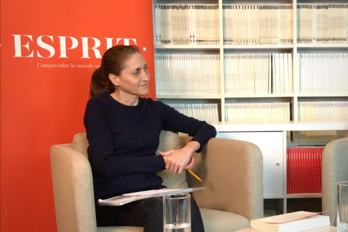 Cynthia Fleury à la revue Esprit en avril 2021 (DR)