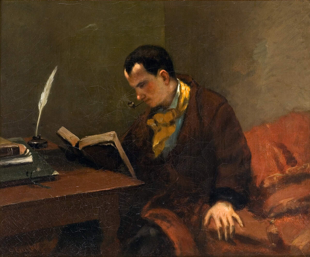 Portrait de Charles Baudelaire par Gustave Courbet