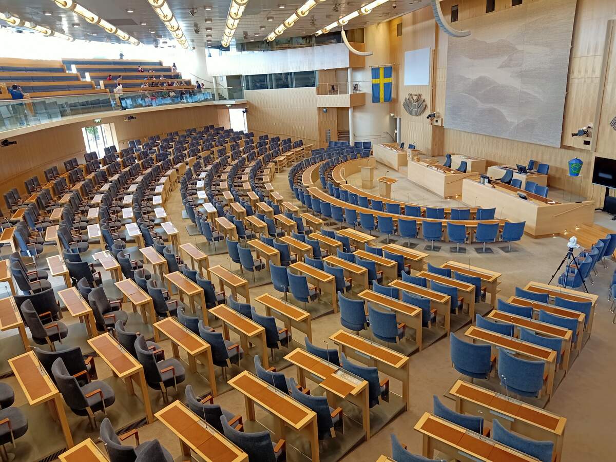 Le Riksdag, parlement monocaméral du Royaume de Suède. Suyash Dwivedi via Wikimédia