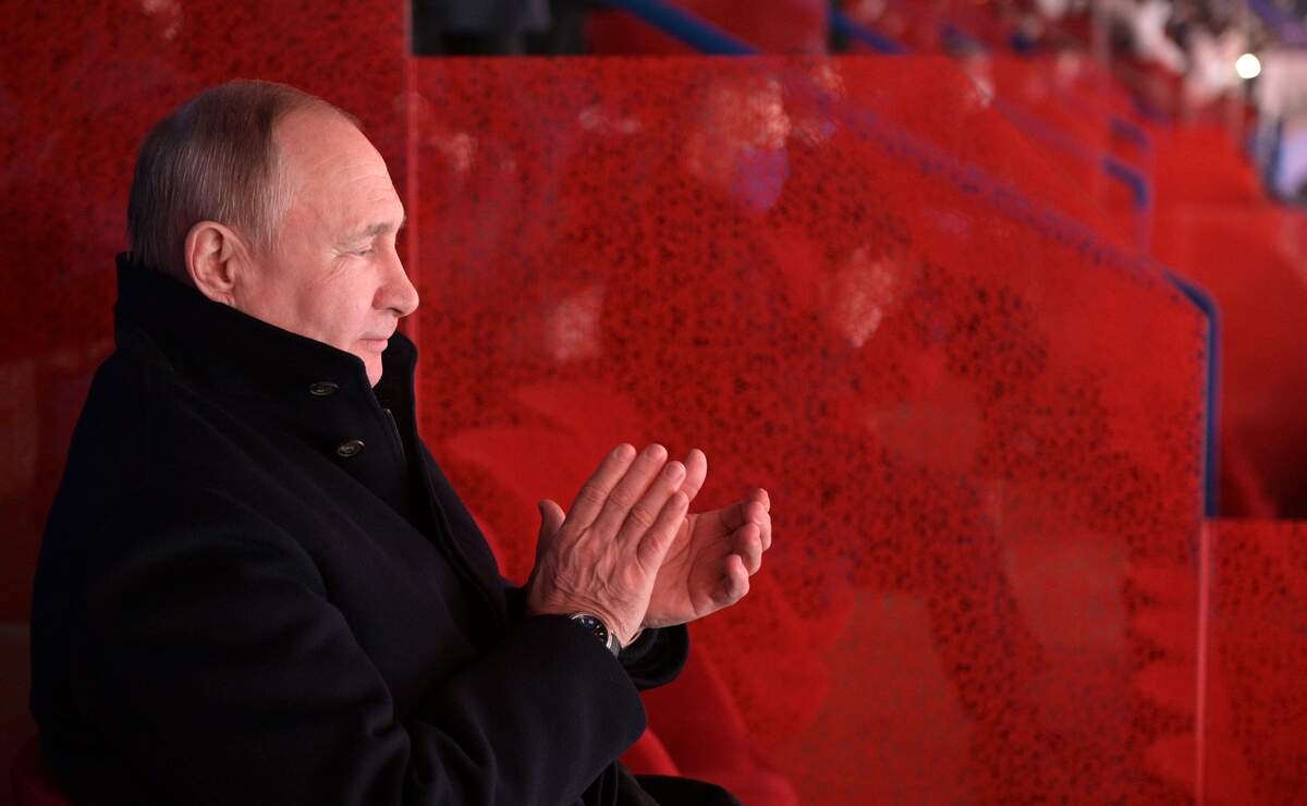 Vladimir Poutine lors de la cérémonie d’ouverture des XXIV Jeux olympiques d’hiver à Pékin. 4 février 2022