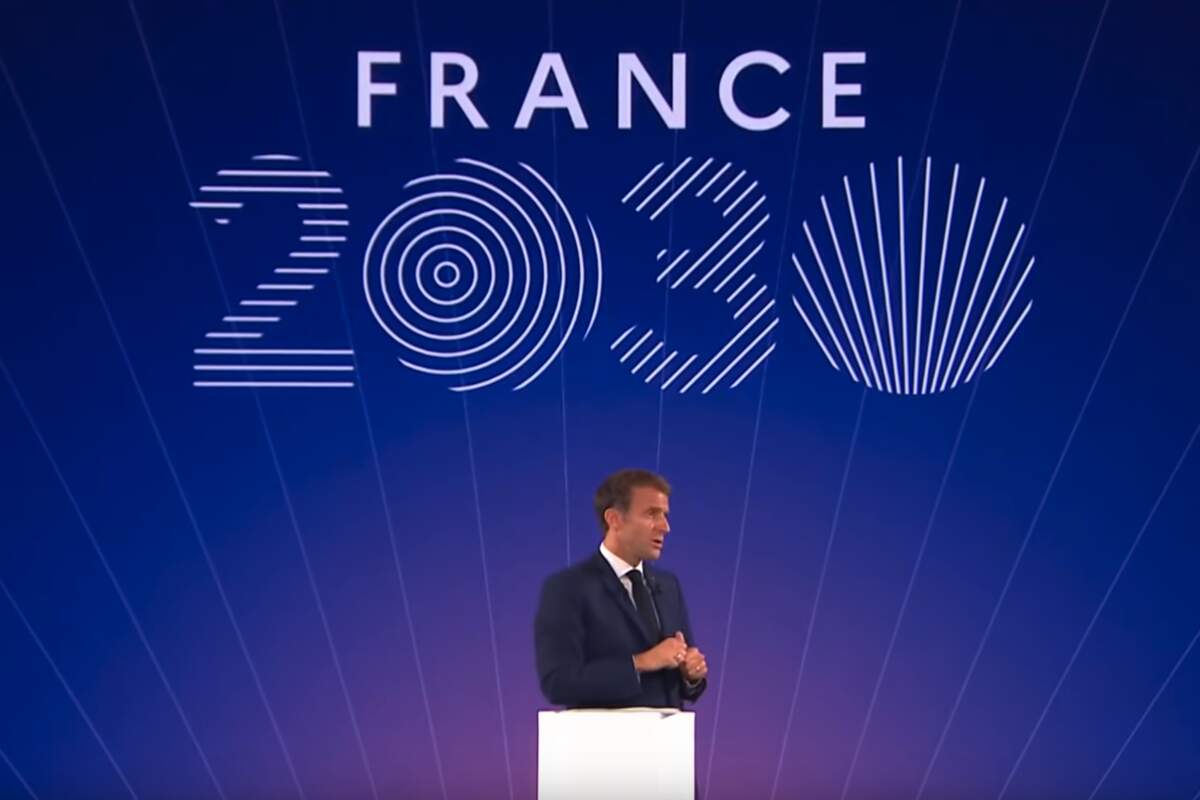 Capture écran Youtube, « France 2030 : présentation du plan » · Chaîne de l’Élysée.