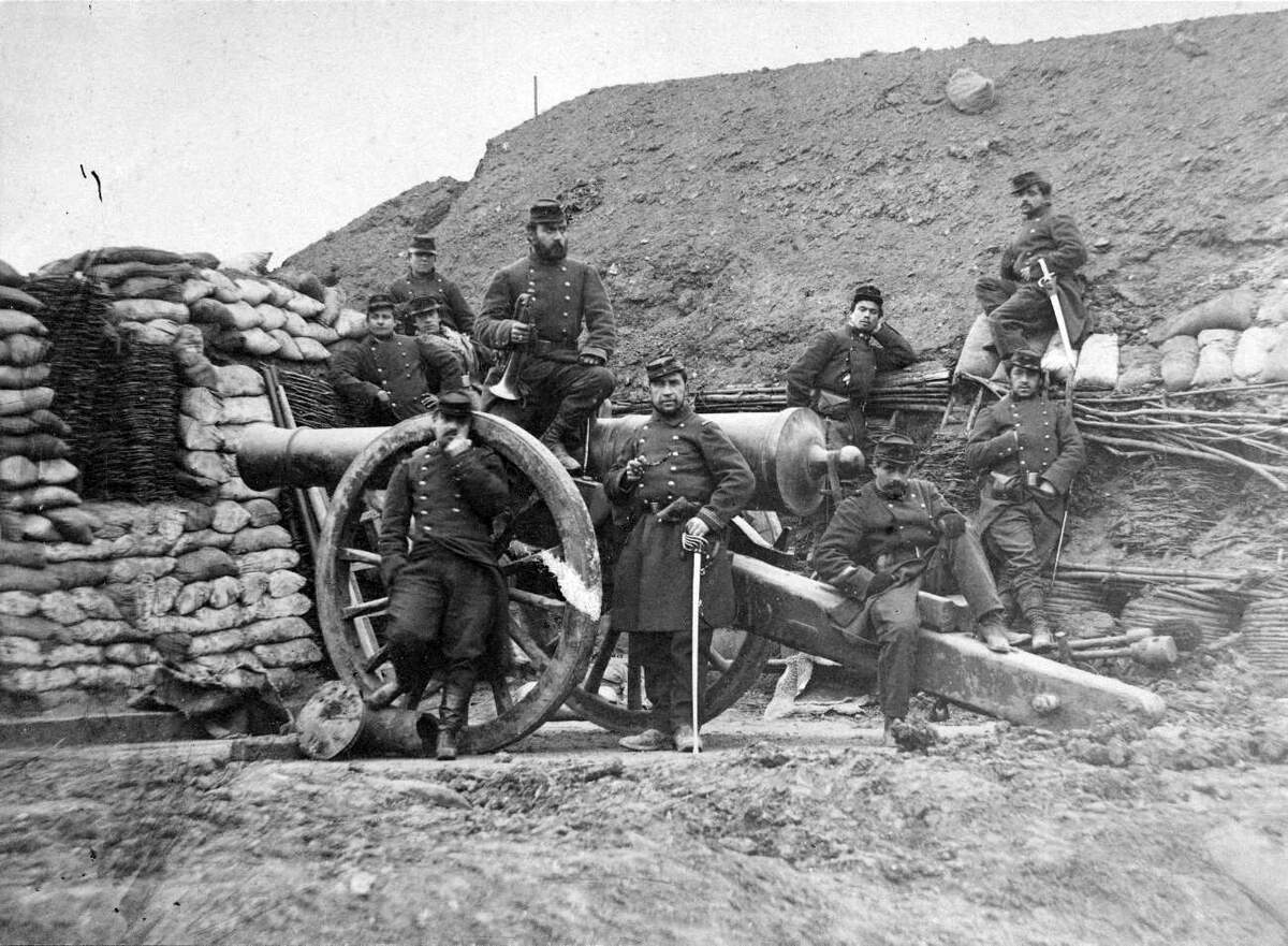 Soldats français, le 23 juillet 1870, durant la guerre franco-prussienne. Source : Brown University Providence, RI via Wikimédia
