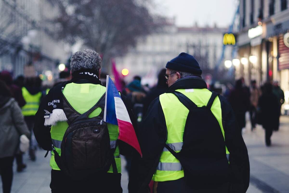 Manifestation de Gilets jaunes à Lyon. Photo : ev via Unsplash