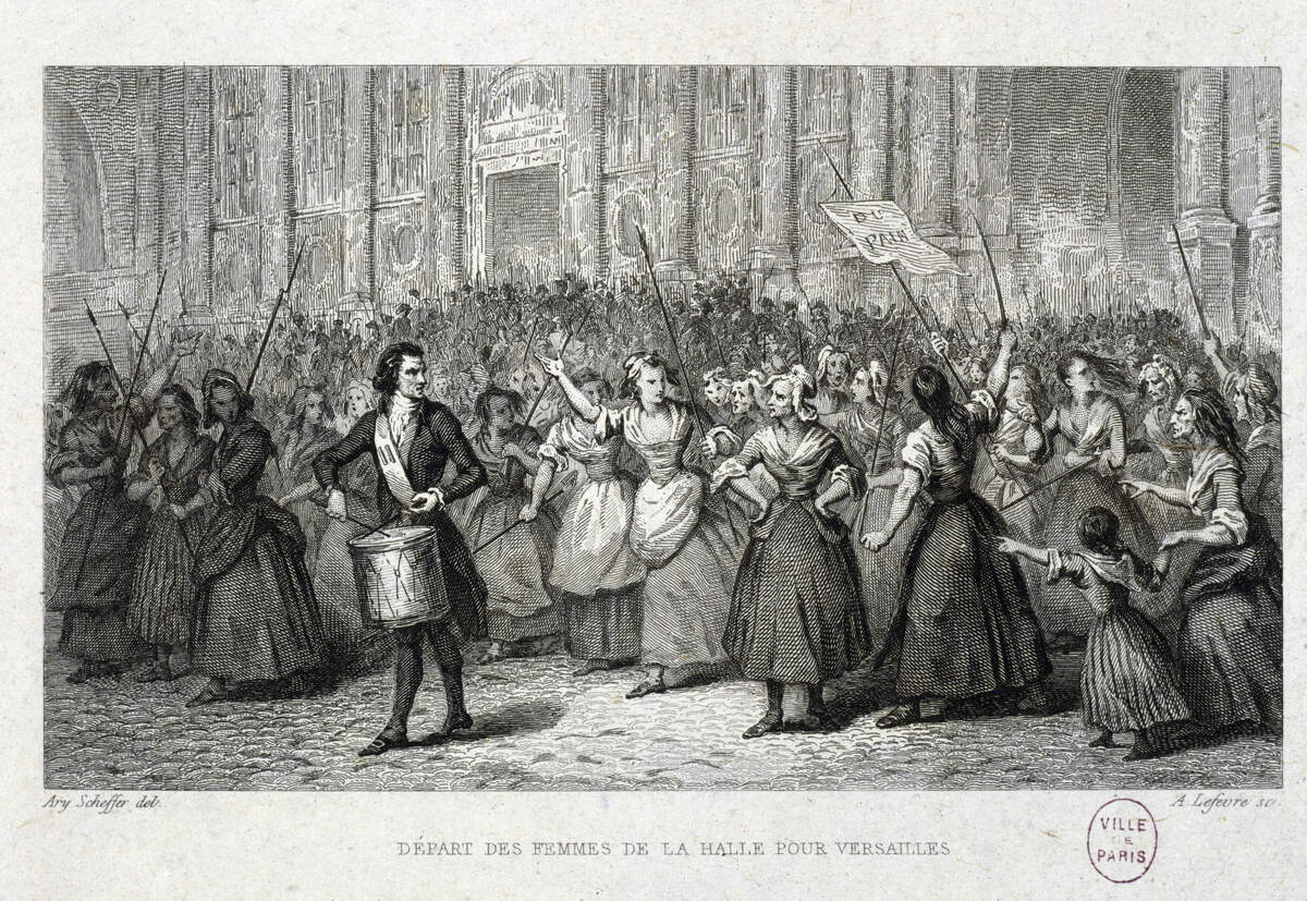 Départ des femmes de la Halle pour Versailles, le matin du 5 octobre 1789 | Musée Carnavalet, Histoire de Paris