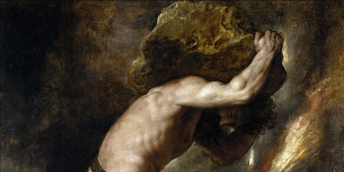 Le mythe de Sisyphe, par Titien, 1548-1549 | Crédits : Musée national du Prado