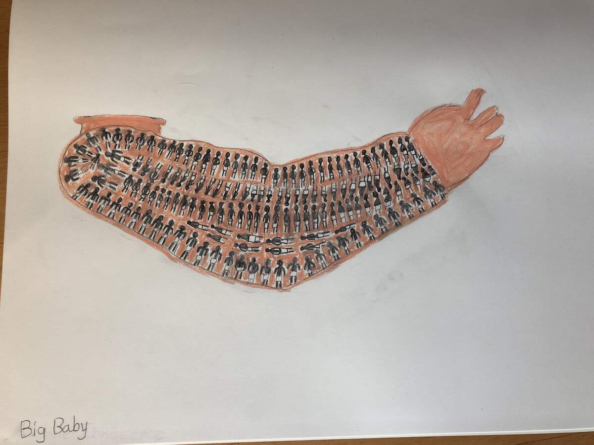 Dessin de Rose Réjouis, photo de Mark Elia Vinokur.