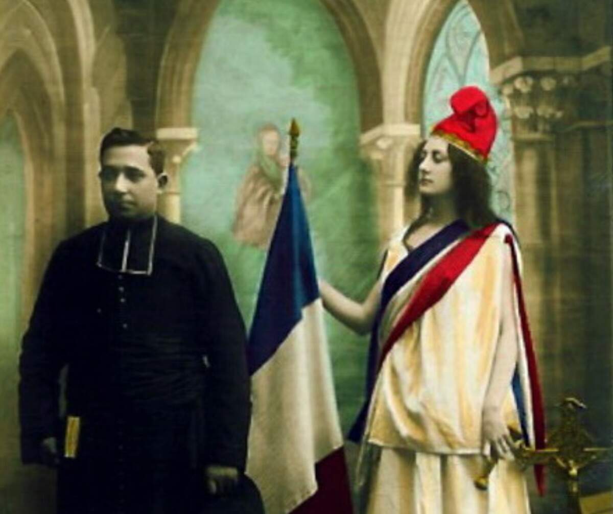 Allégorie de la loi française de Séparation de l’Église et de l’État (1905)