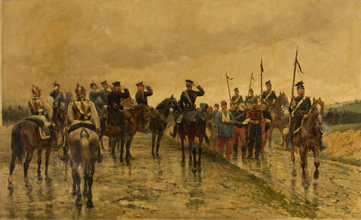 Le Salut aux blessés ! | Tableau d’Edouard Detaille, 1874