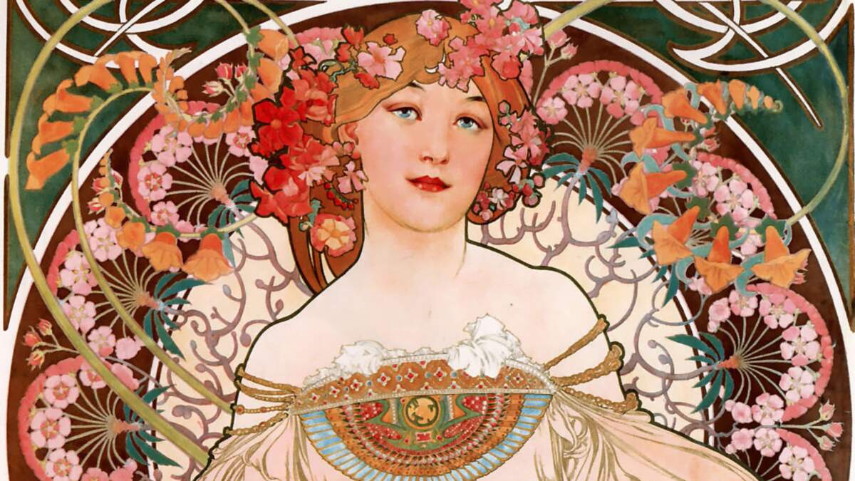 Affiche de Alfons Mucha - F. Champenois Imprimeur-Éditeur