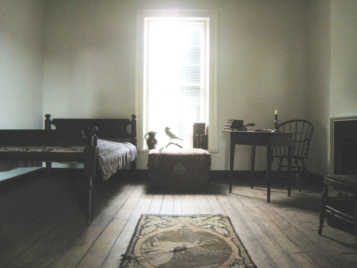 Chambre d’Edgar Allan Poe à l’université de Virginie. wikimedia