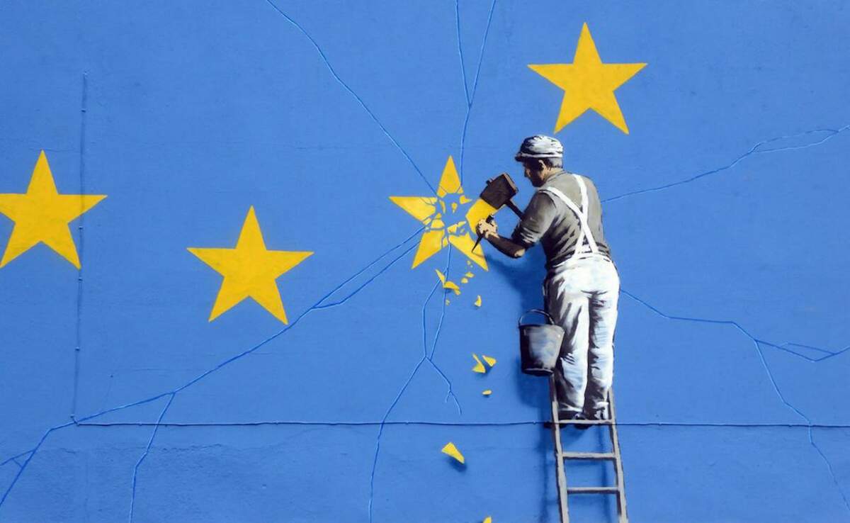 Duncan Hull / Flickr : Banksy does Brexit (détail)