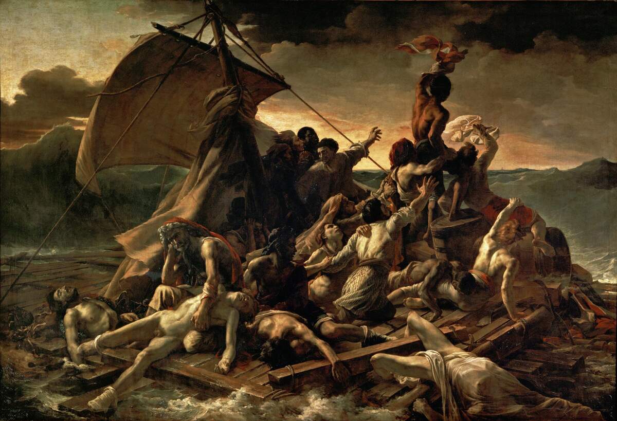Le radeau de la Méduse, Théodore Géricault (Domaine public)