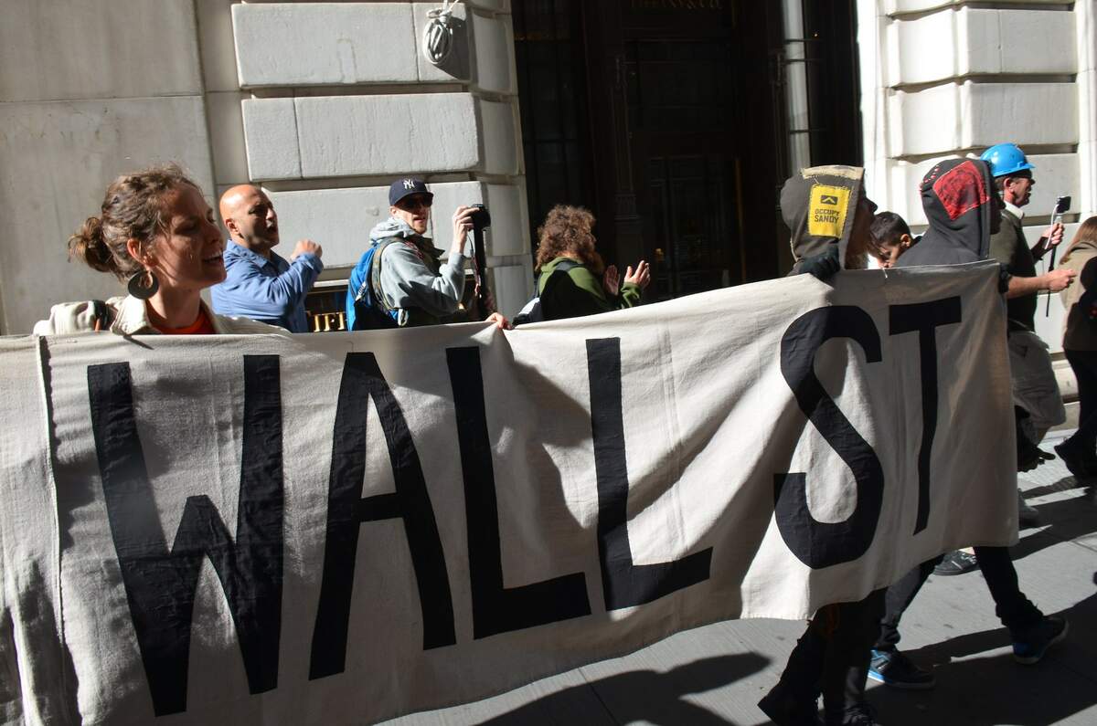 Occupy Wall Street en 2013,  Steve Rhodes via Flickr