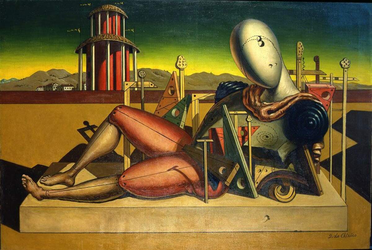 Troubadour fatigué, tableau de Giorgio de Chirico