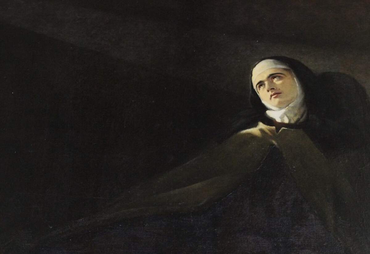 L’extase de Sainte Thérèse d’Avila (1876), Georges de Dramard (1838-1900). Église Notre-Dame de Dives-sur-Mer. Via Wikimédia