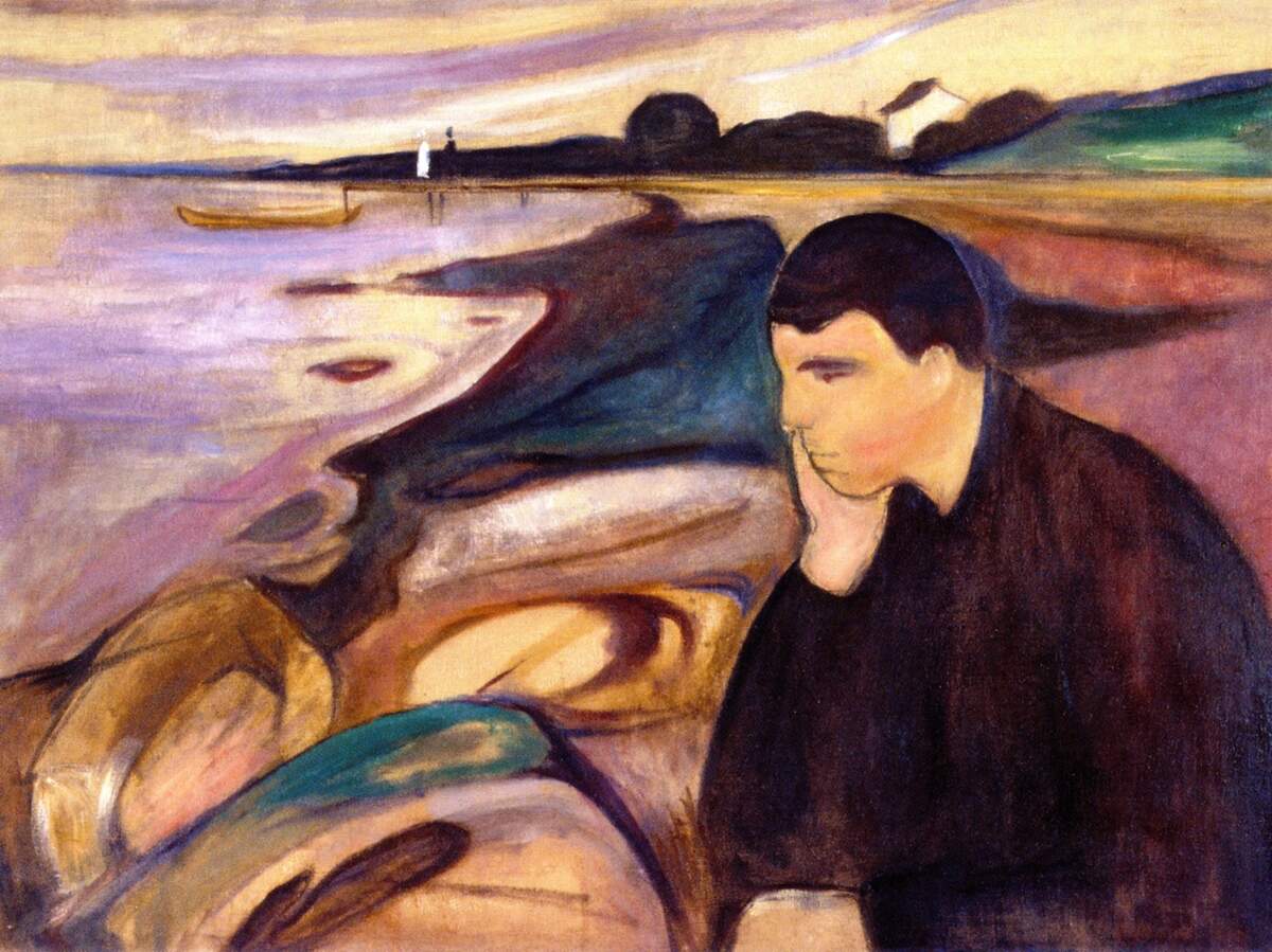 Mélancolie, Munch, 1892