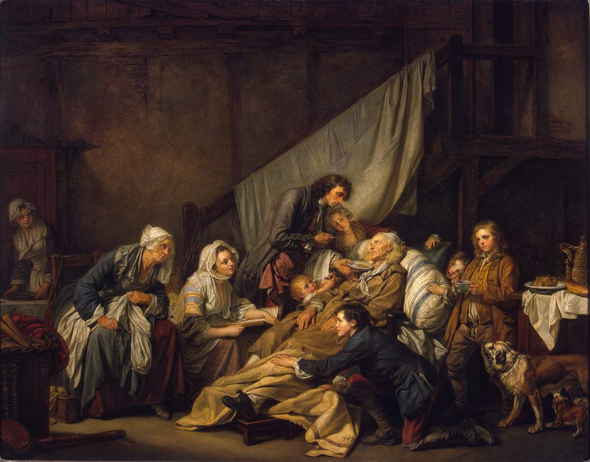 La pitié filiale, Jean-Baptiste Greuze.