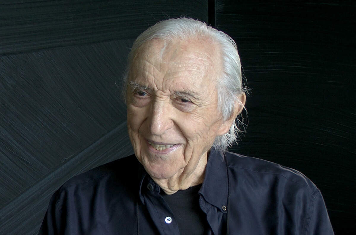  Pierre Soulages en 2019 · Photo : NVP3D via Wikimédia