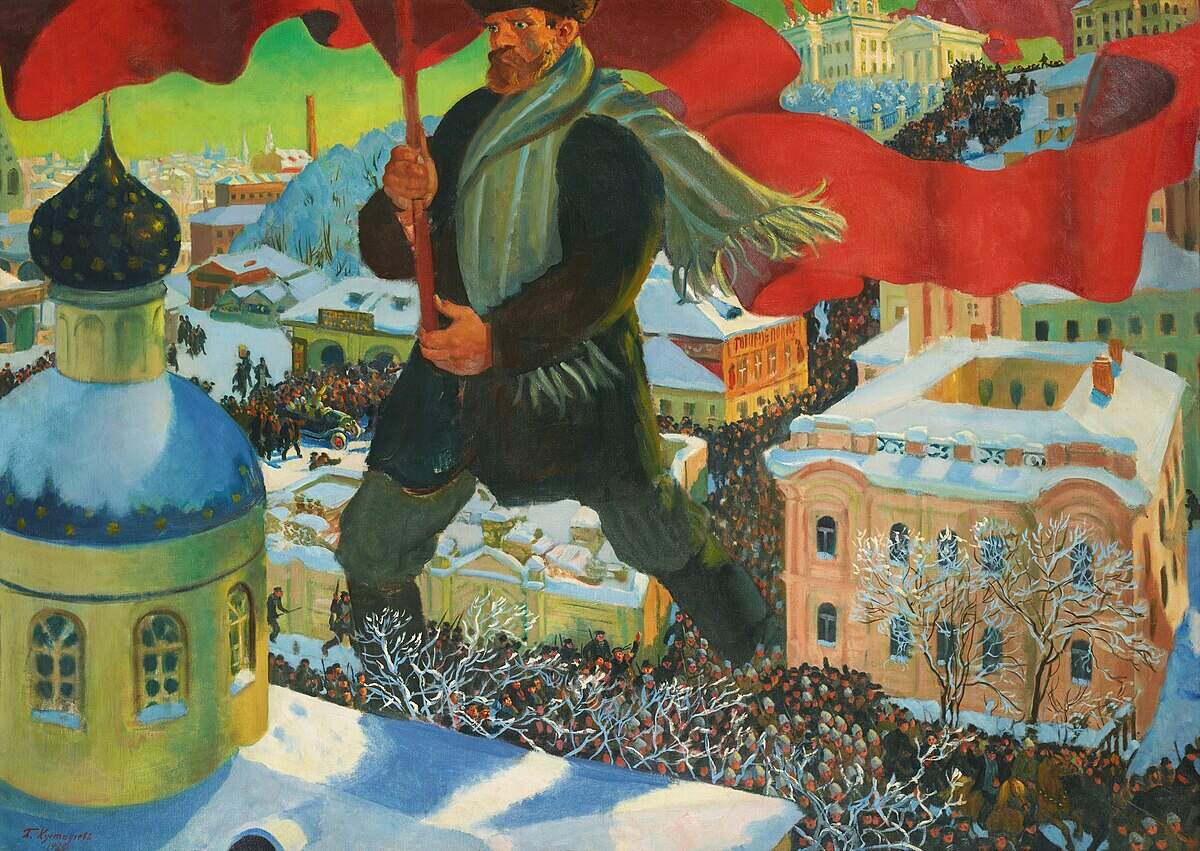 Le Bolchevique, 1920, Boris Kustodiev / Wikimedia