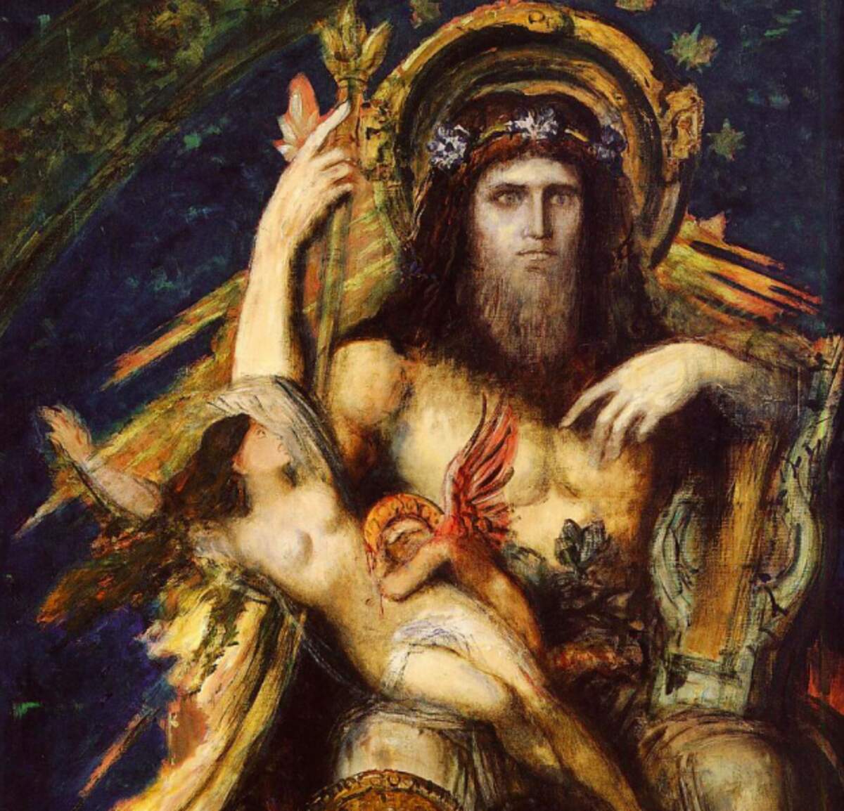 Moreau Gustave, Jupiter et Sémélé, entre 1889 et 1895 - Wikimédia