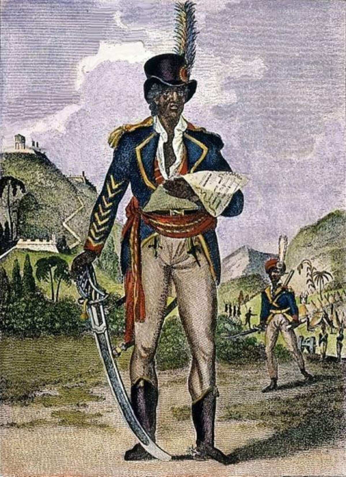 Portrait de Toussaint-Louverture par Marcus Rainsford / Wikimedia Commons, Ambre Troizat