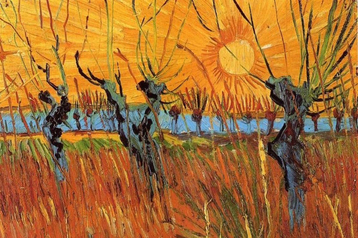 Saules coupés couchés au milieu du soleil ( 1998), Van Gogh, Wikipédia 