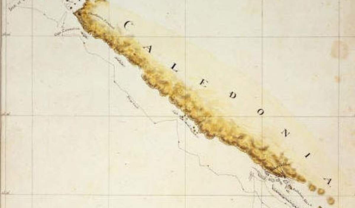 Carte historique par William Hodges en 1774 (British Library). Wikimedia
