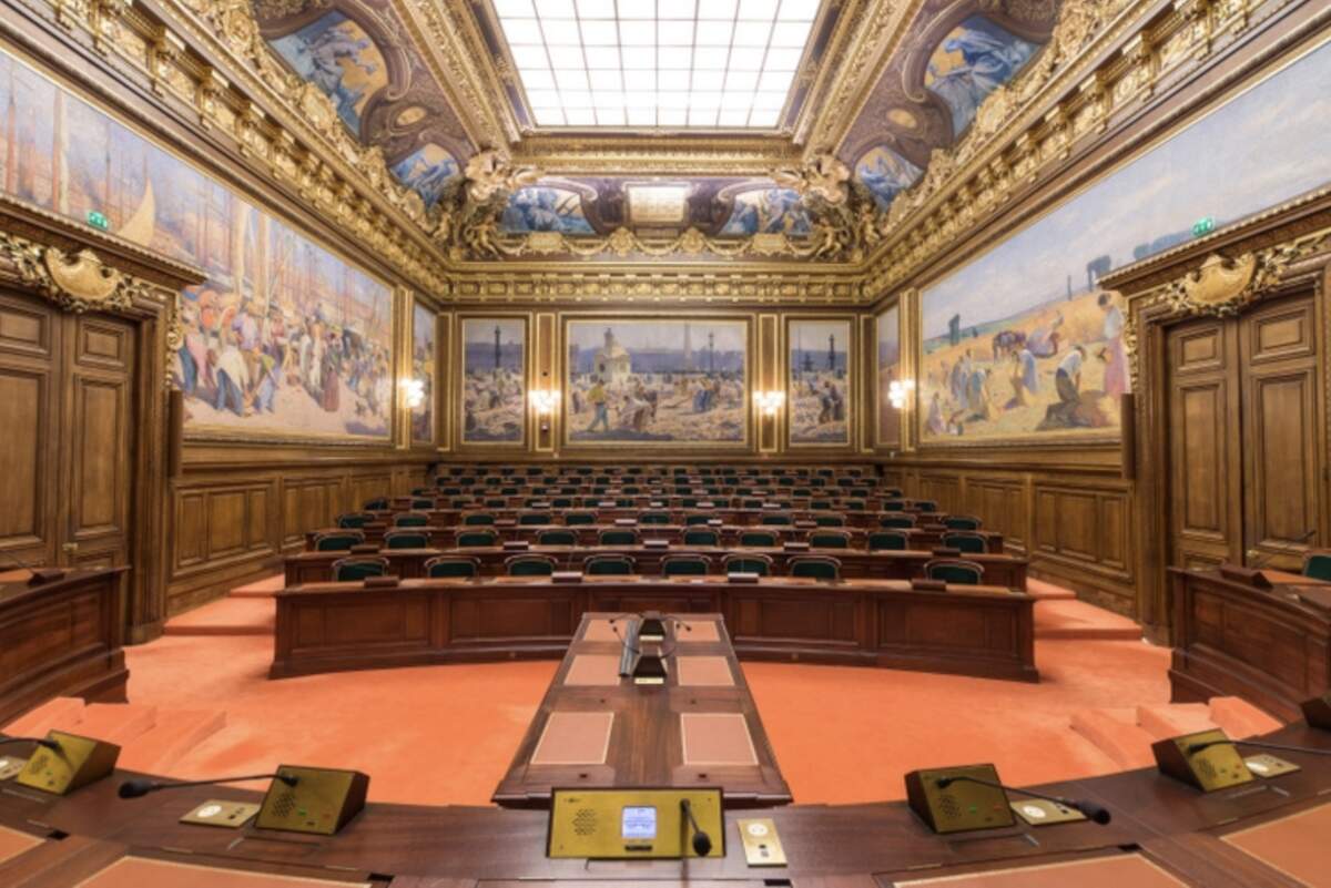 Assemblée du contentieux, Conseil d’État. Crédits : Coralie Maz via Wikimédia