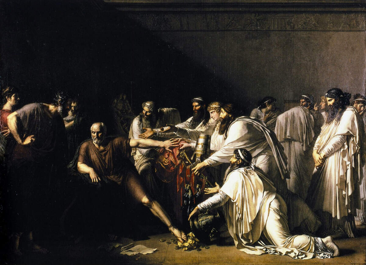 Hippocrate refusant les présents d’Artaxerxès | Anne-Louis Girodet  (1767 1824) ; via Wikimédia