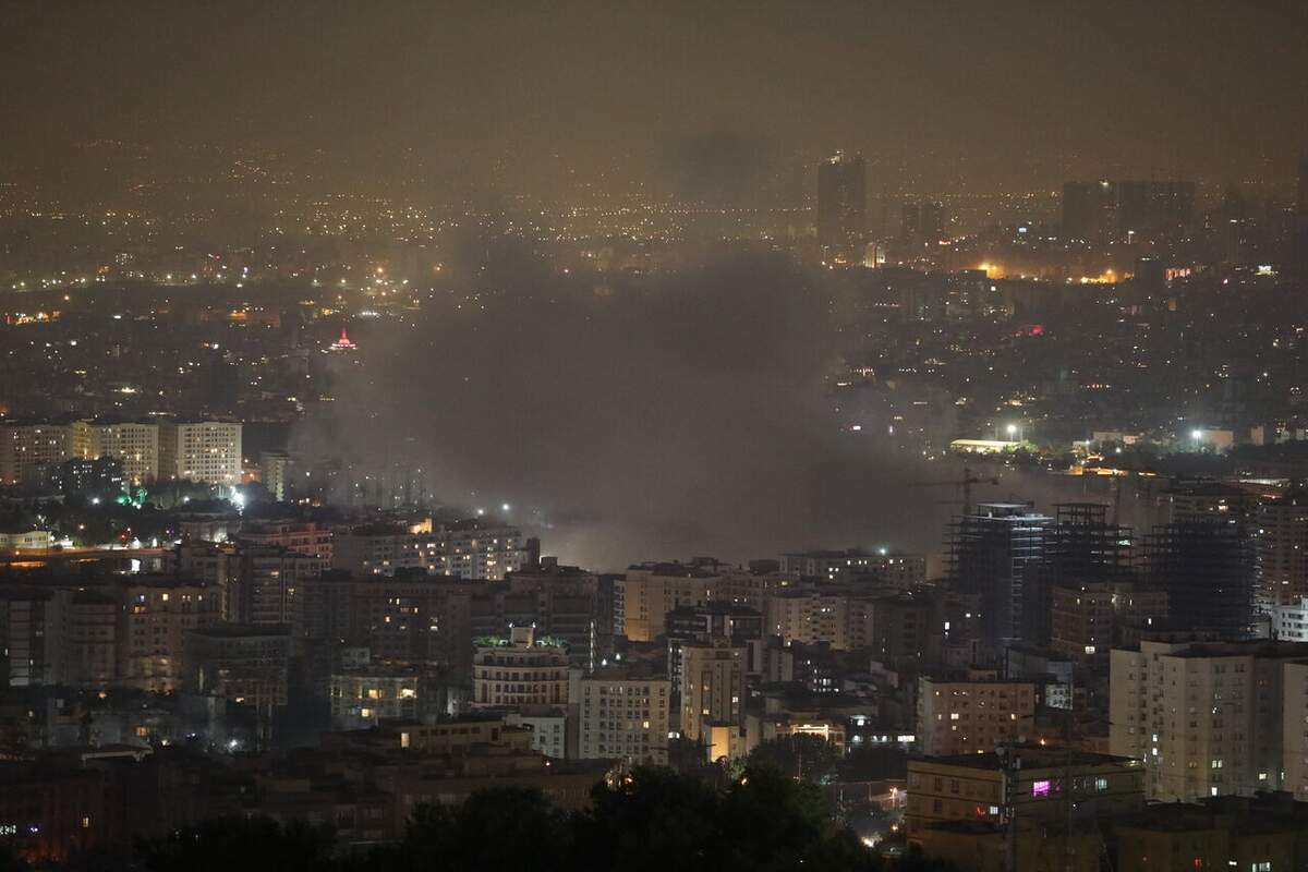 Explosions à Téhéran lors des bombardements israéliens sur l’Iran en juin 2025, via Wikimedia