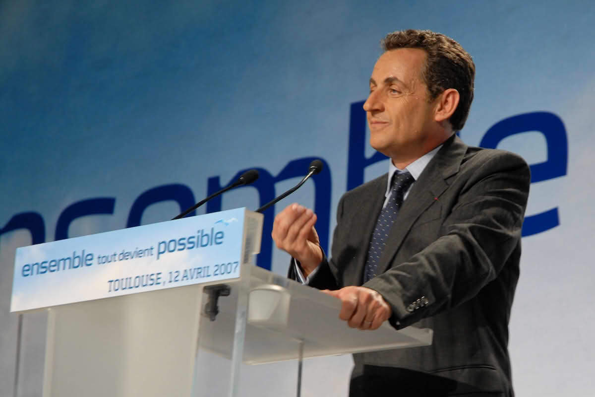Nicolas Sarkozy en 2007 - Av Guillaume Paumier. CC BY SA 3.0