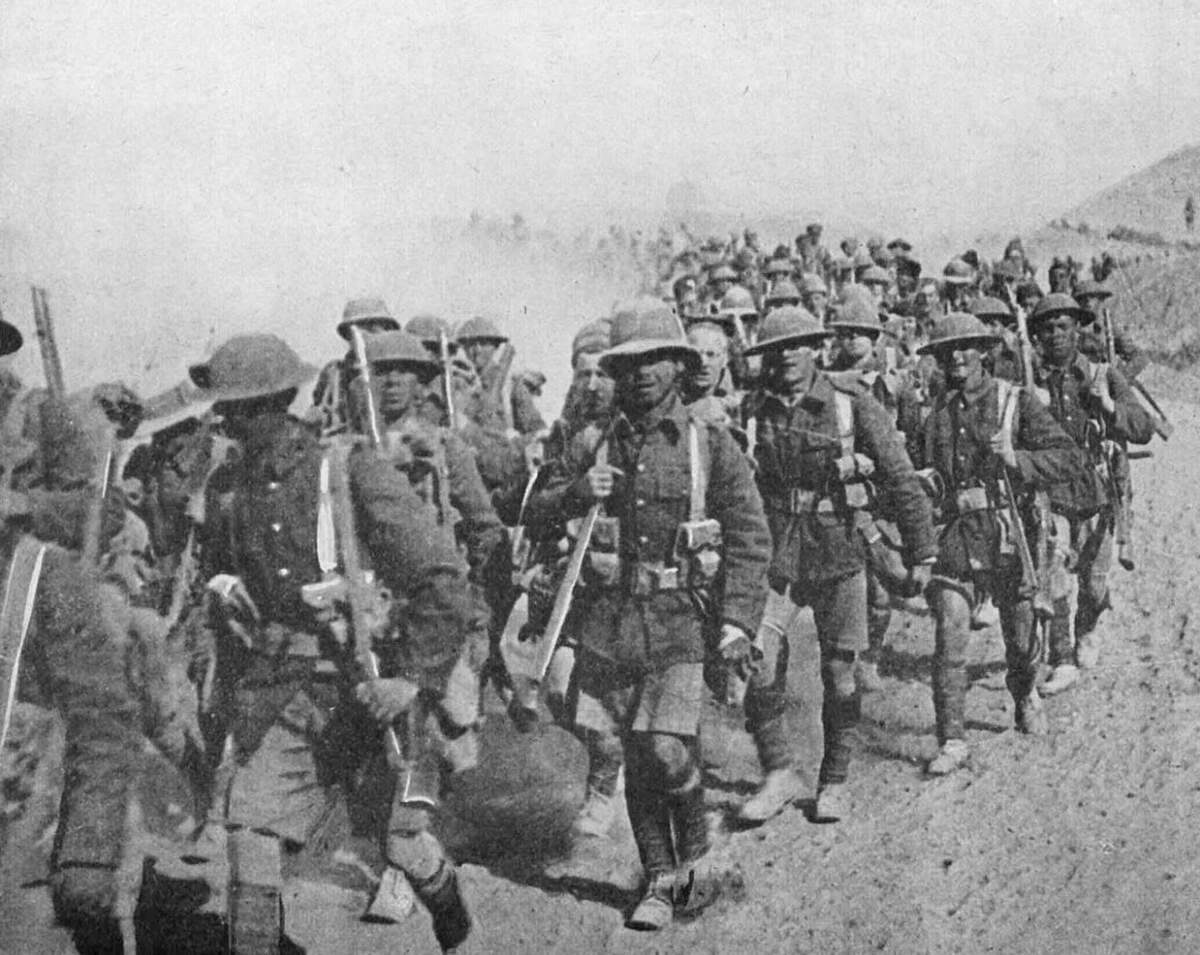 Soldats britanniques en Mésopotamie 1917. © DR.