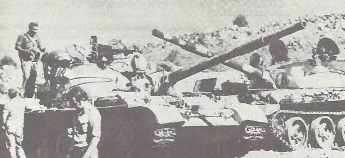 Chars syriens réquisitionnés par Israël pendant la guerre du Kippour. © Get Archive LLC