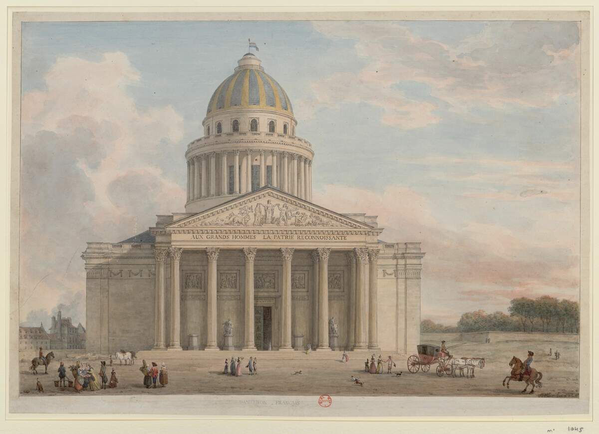 Le Panthéon en 1795 © wikimedia commons
