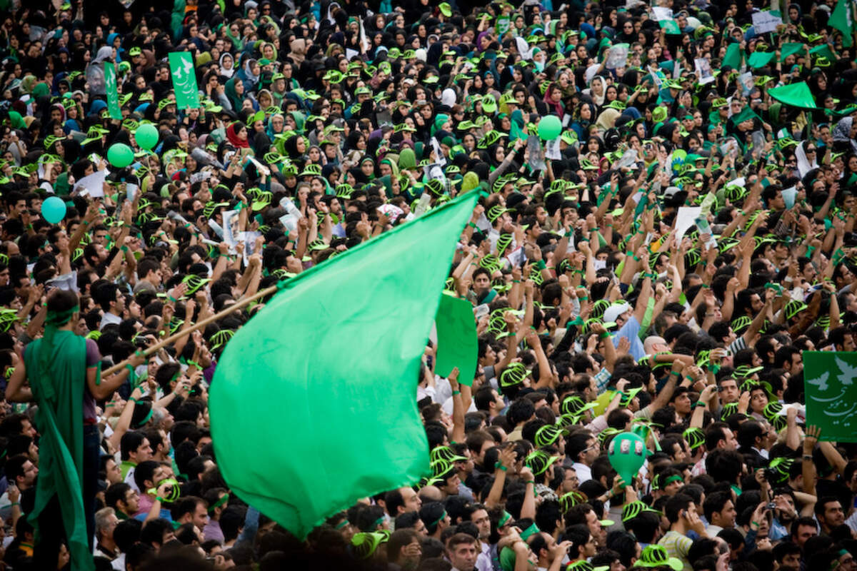 Le Mouvement vert en Iran en 2009 © wikimedia commons