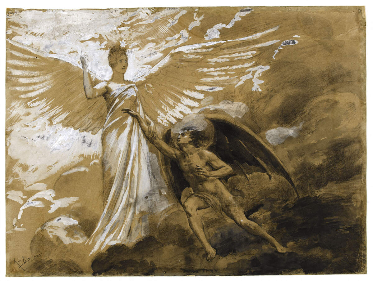 L’Ange Liberté ; Rochegrosse, Georges-Antoine (Versailles, 02 08 1859 - El Biar, 11 07 1938), dessinateur ; Maison de Victor Hugo - Hauteville House - CC0 1.0 Universal
