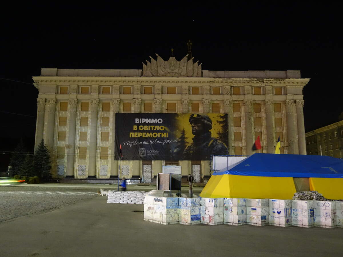 La place de la liberté à Kharkiv. Photo Anne et Laurent Champs-Massart