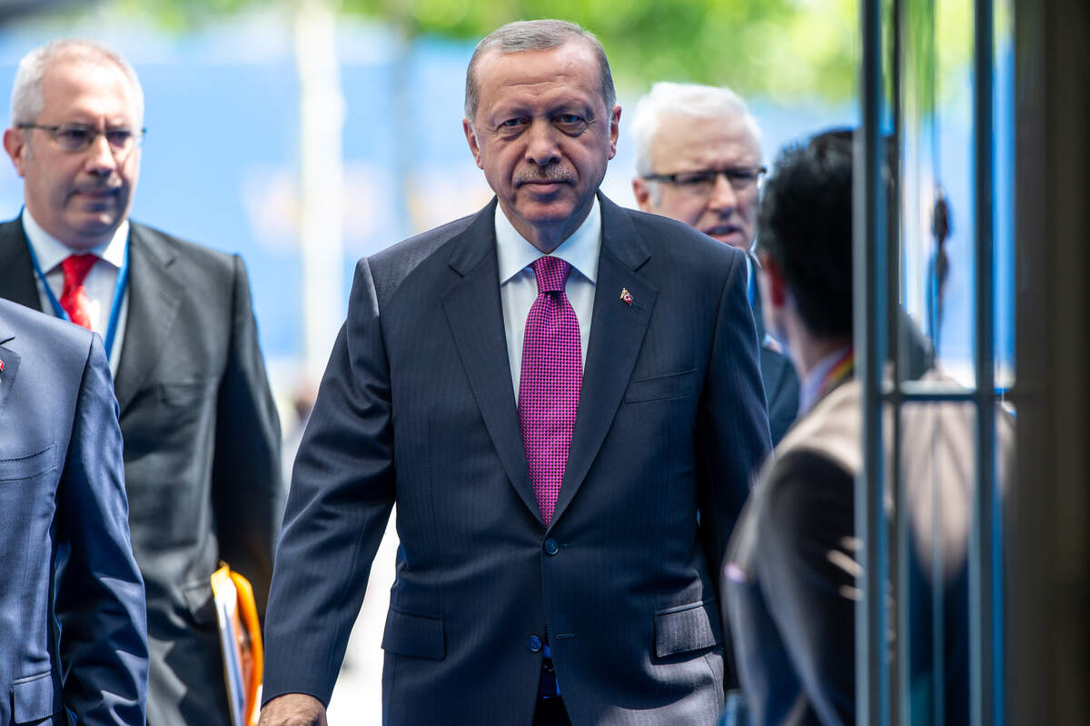 Erdogan arrive au sommet de l’Otan à Bruxelles en juillet 2018 (photo Otan)