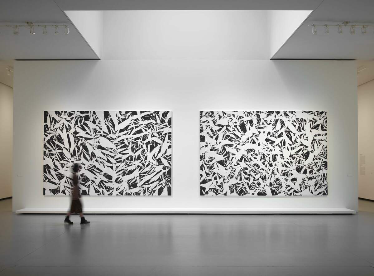Galerie 5, Niveau 1, Plan large, Simon Hantai : L’Exposition du centenaire (exposition FLV)