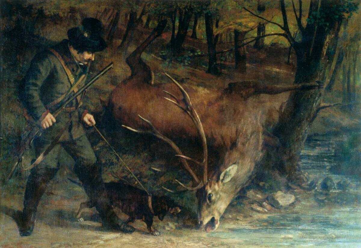 Courbet, Le chasseur allemand (1859 ; musée des beaux-arts de Lons-le-Saunier)