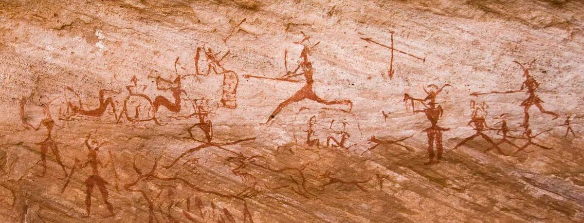 Peintures rupestres dans la région de Tadrart Acacus en Libye ©Tomer/Wikipedia