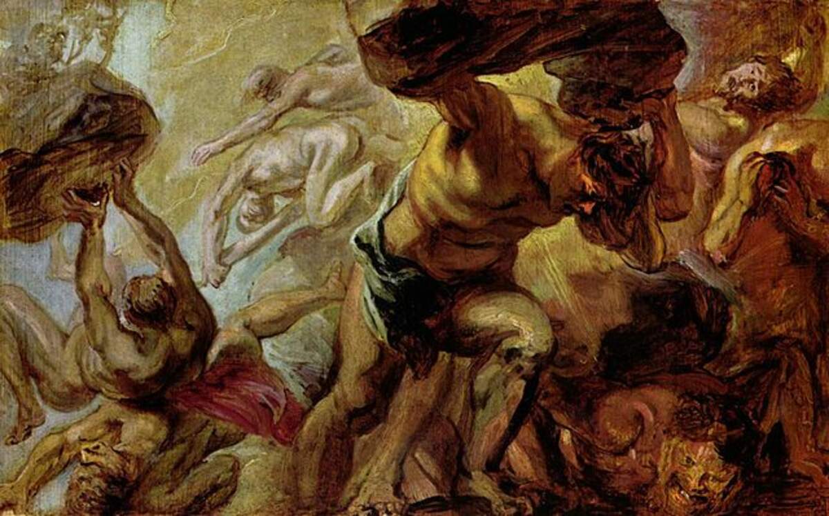 La chute des Titans de Rubens (vers 1637)