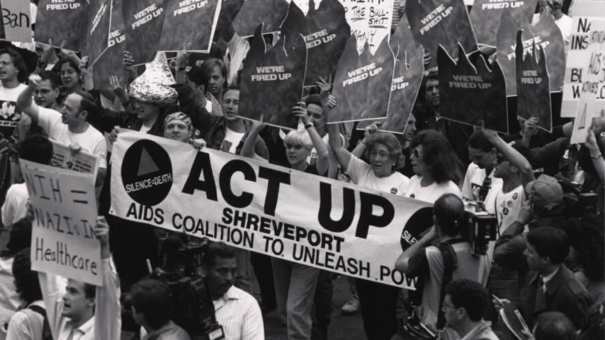 Manifestation Act Up aux États-Unis, le 21 mai 1999 |  NIH History Office