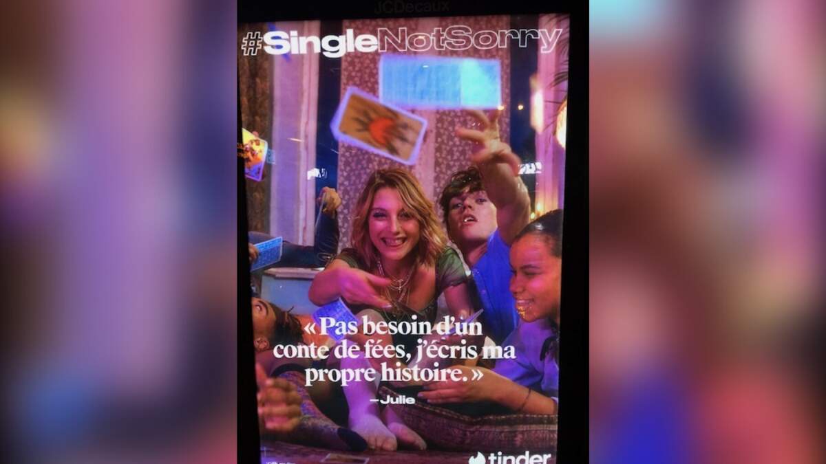 Tinder, campagne publicitaire 2018