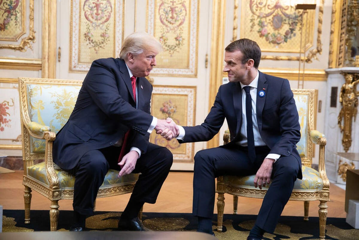 Donald Trump et Emmanuel Macron à l’Élysée le 10 novembre 2018   Shealah Craighead pour la Maison Blanche