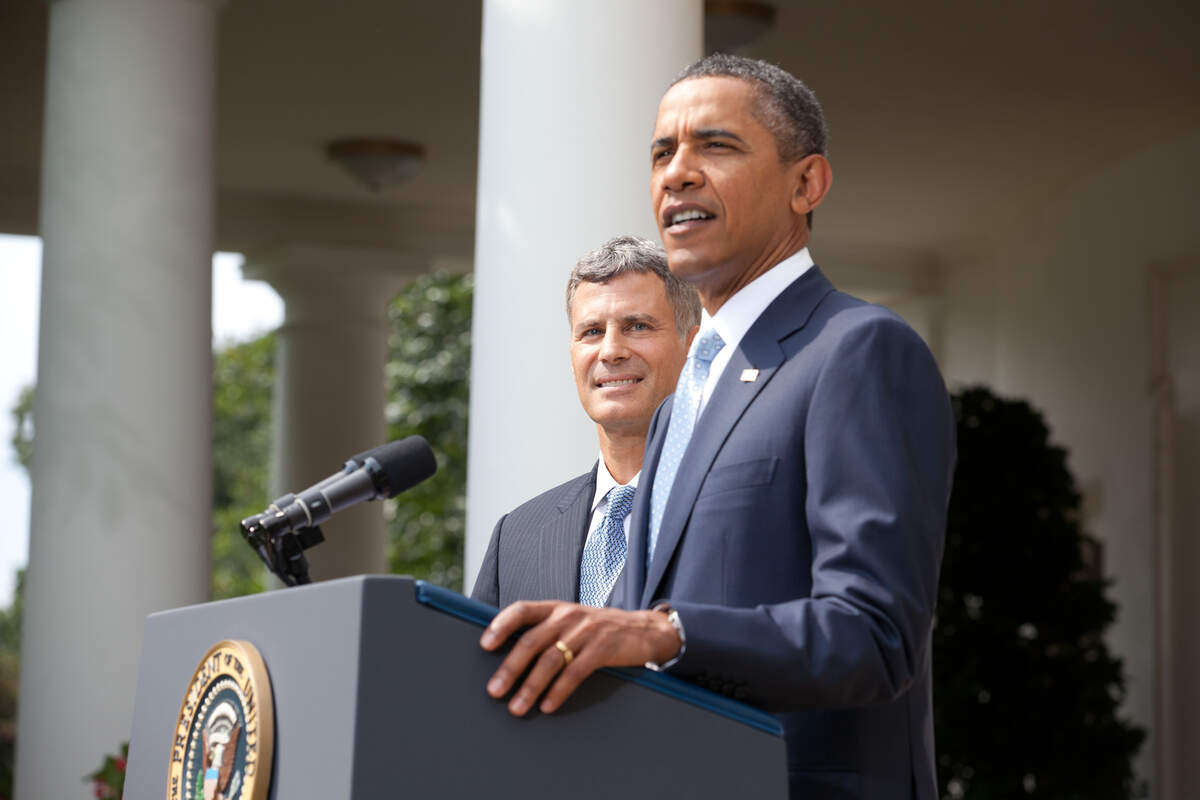 Le président Obama annonce la nomination d’Alan Krueger à la tête du Conseil économique le 29 août 2011 © Chuck Kennedy