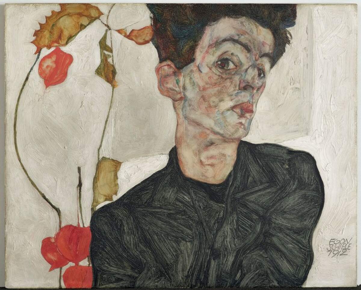 Egon Schiele, Autoportrait au coqueret, 1912, © Leopold Museum, Vienne