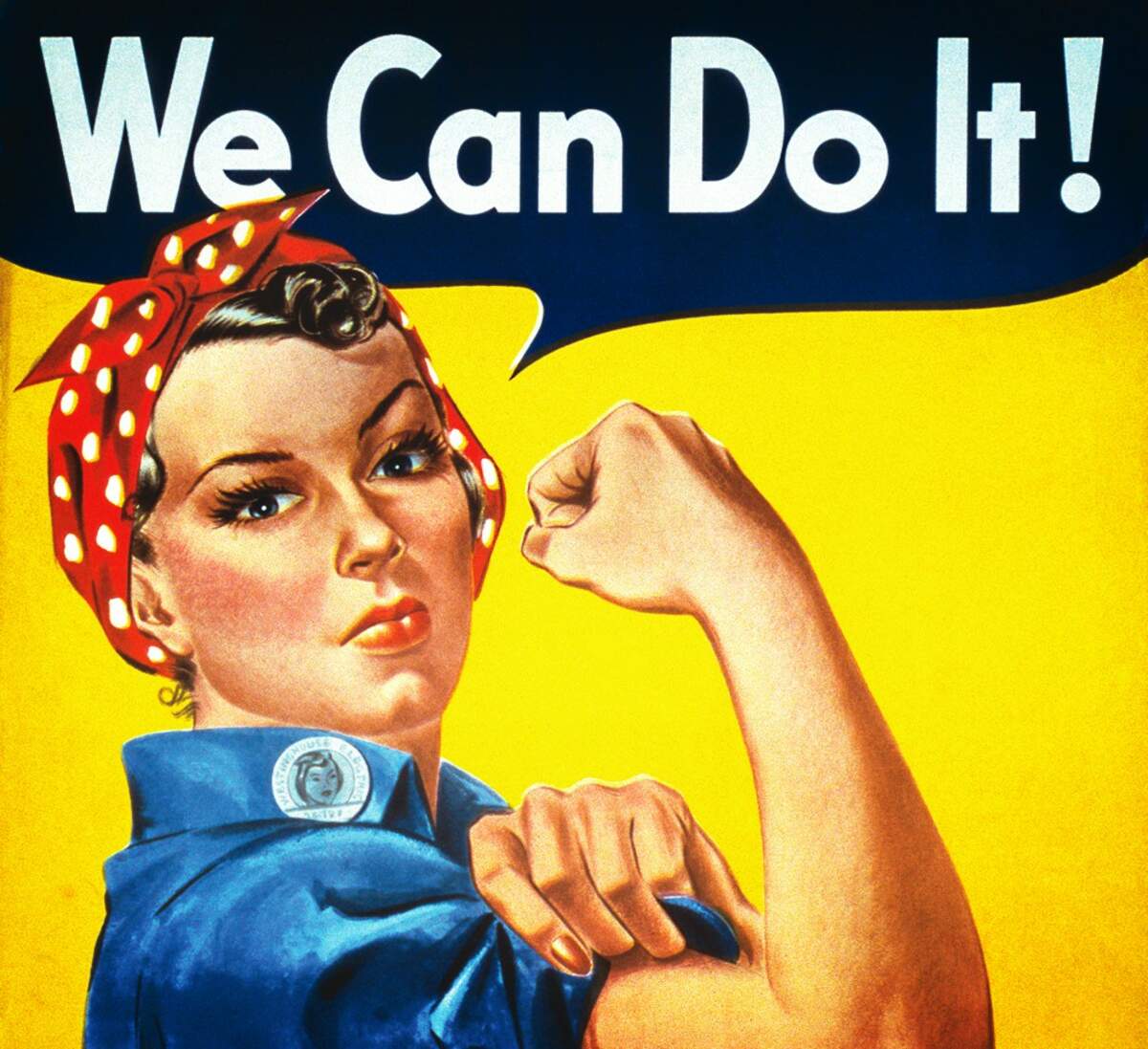 J. Howard Miller, “Rosie the Riveter” (Office for Office for Emergency Management, War Production Board, 1943)
