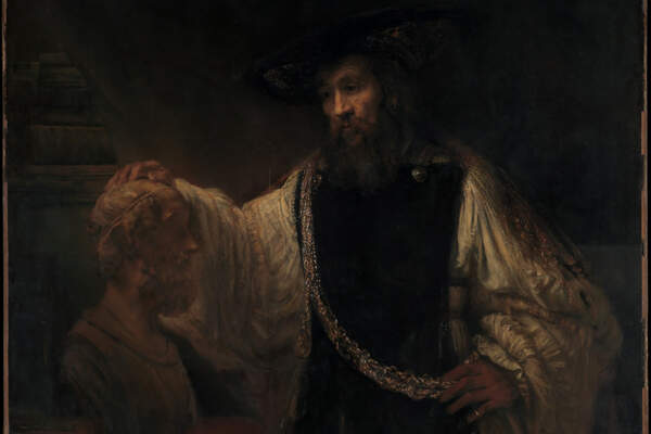 Aristote contemplant le buste d’Homère
